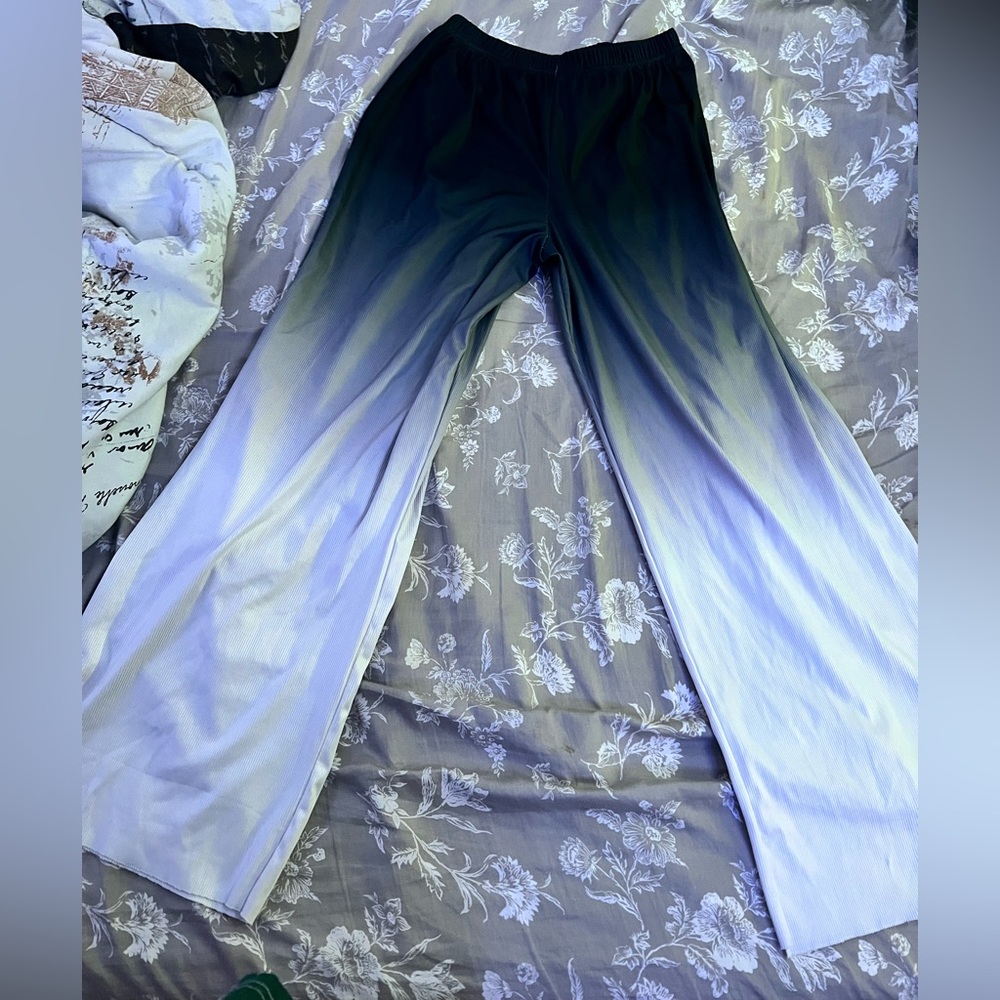 Black and White Ombre Pants